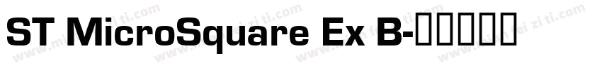 ST MicroSquare Ex B字体转换